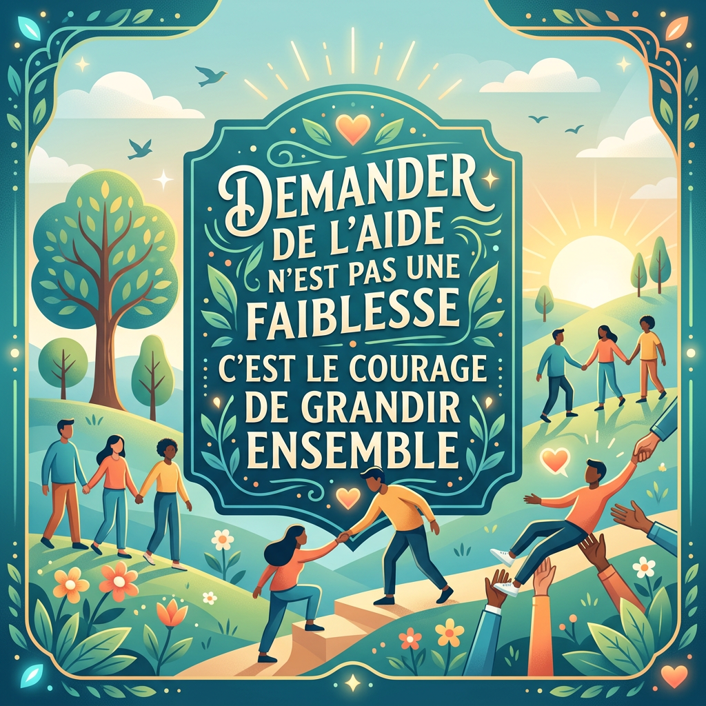 Parfois, demander de l’aide, ou simplement du soutien, peut être difficile.